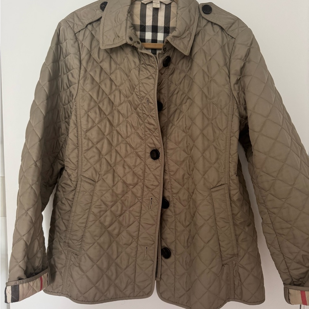Burberry Tan Quilted Puffer Jacket